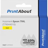 PrintAbout huismerk Inktcartridge 79XL (T79044010) Geel Hoge capaciteit geschikt voor Epson
