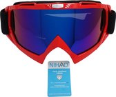 Artic rood black TPU Ski en Snowboard bril met 100% UVA UVB bescherming.