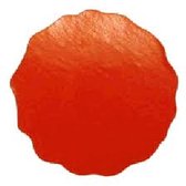 Roodkleurige sluitzegel, label of sticker | rond 46mm | met golfrand, 100 stuks in gripzakje