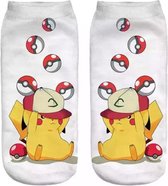 Pokemon enkelsokken Pikachu Unisex Enkelsokken Maat 36-41