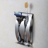 Porte-brosse à dents en acier inoxydable - Porte-rasoir en acier inoxydable - Salle de bain - Se brosser les dents