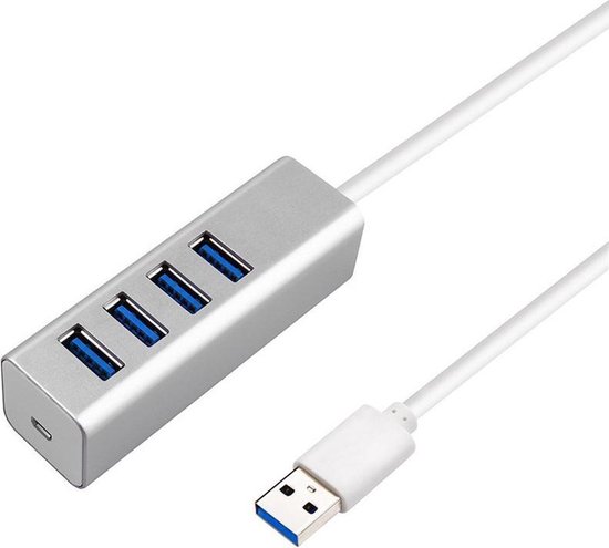 Niet essentieel Site lijn plank USB 3.0 Hub Station 4x USB aansluiting chroom – USB verlengstuk | bol.com