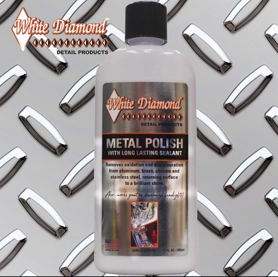 White Diamond Metaalpoets - Metal Polish -Aluminium - Chrome - RVS-Zilver -Koper - Inox -RVS-Glansmiddel
