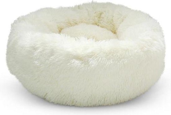 Snoozle Hondenmand - Superzacht en Luxe - Wasbaar - Fluffy - Hondenkussen - 60cm - Wit