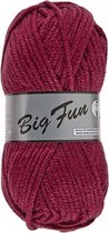 Lammy yarns Big Fun bordeaux (042) - zacht dik acryl garen - pendikte 7 a 8mm - 100 grams bol met 80 meter