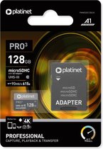 Platinet MicroSDHC Kaart inclusief Adapter - Class10 - 128GB