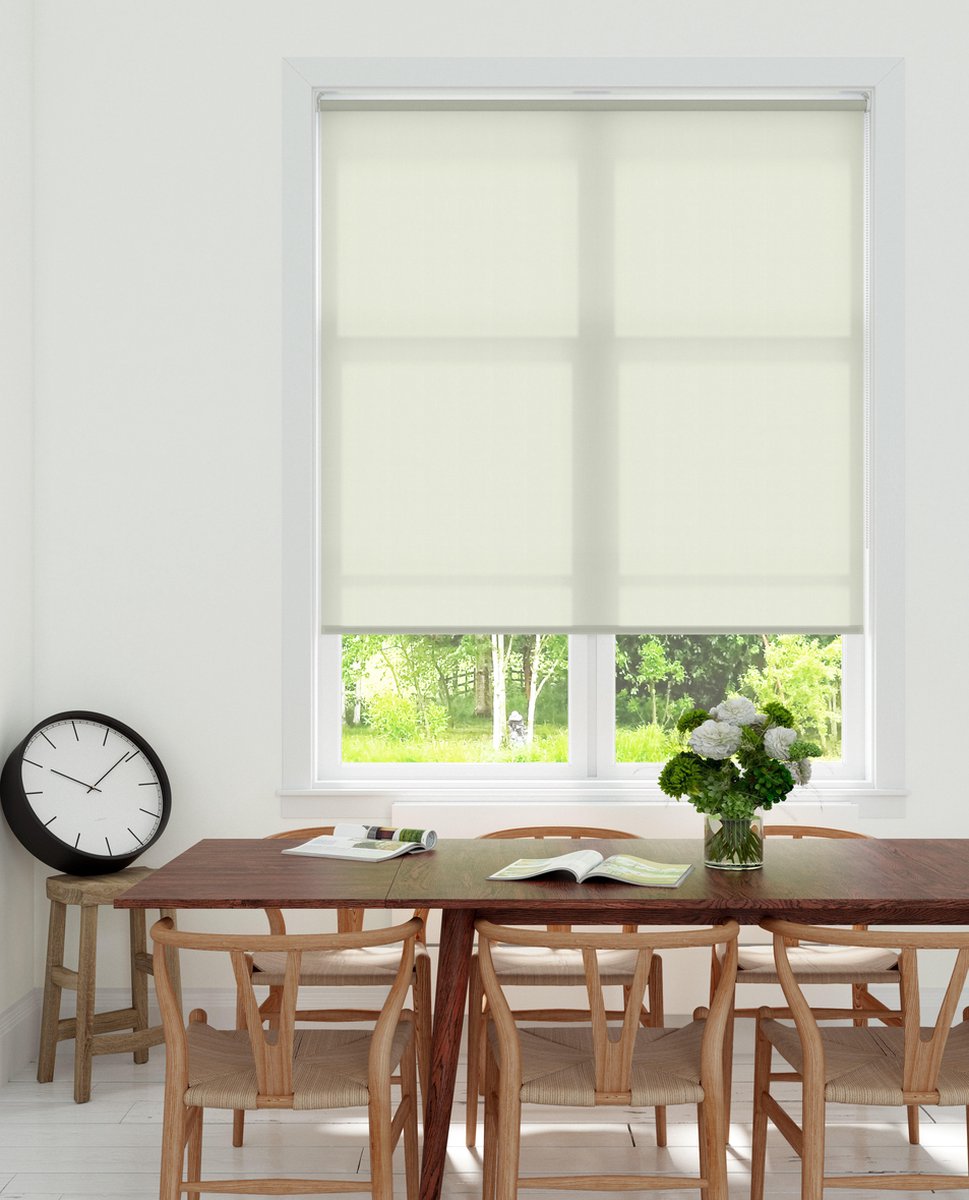 Decosol Rolgordijn Lichtdoorlatend - Beige - Maat: 90 x 250 cm