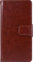 Shop4 - Realme 5 Pro Hoesje - Wallet Case Business Bruin