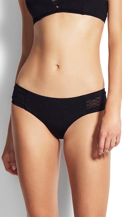 gesloten manager Intiem Seafolly Active Hipster Sexy Bikini Broek - Badmode Dames Zwart - Maat 36 |  bol.com