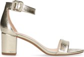 Sacha - Dames - Gouden sandalen met hak - Maat 42