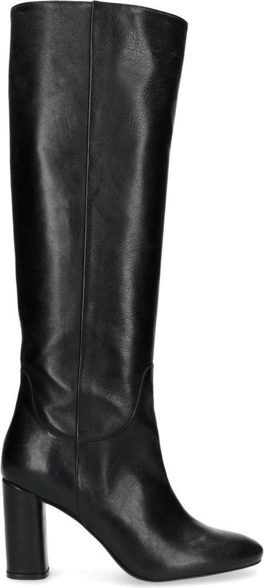 moe Opwekking portemonnee Sacha - Dames - Zwarte hoge laarzen met hak - Maat 42 | bol.com