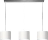 Home Sweet Home hanglamp Bling - verlichtingspendel Beam inclusief 3 lampenkappen - lampenkap 25/25/19cm - pendel lengte 100 cm - geschikt voor E27 LED lamp - wit