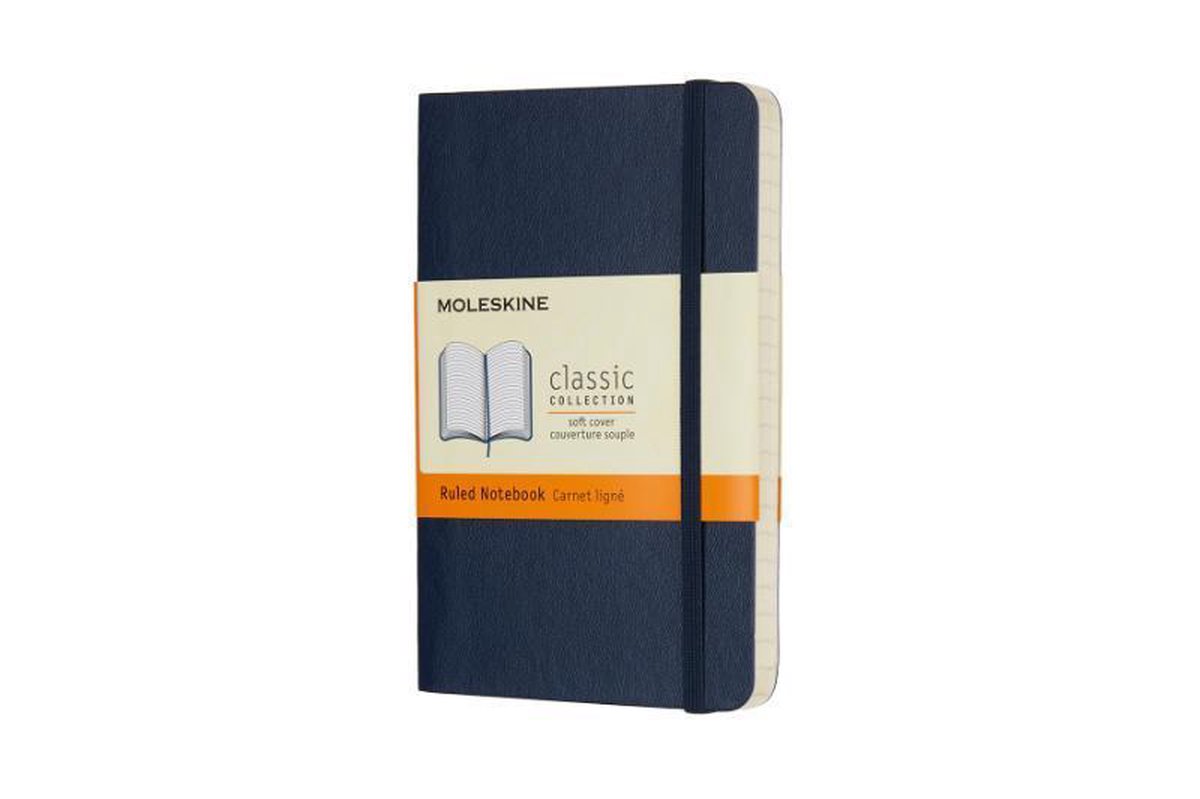 Moleskine Classic Notitieboek - Pocket - Softcover - Gelinieerd - Saffier Blauw