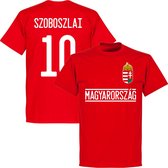 Hongarije Szoboszlai 10 Team T-Shirt - Rood - XXXXL