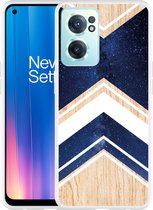 OnePlus Nord CE2 Hoesje Space wood - Designed by Cazy