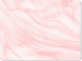 Tapis de souris XXL - Sous-main - Tapis de bureau - Marbre - Rose - Wit - Luxe - Aspect marbre - 80x60 cm - Tapis de souris XXL