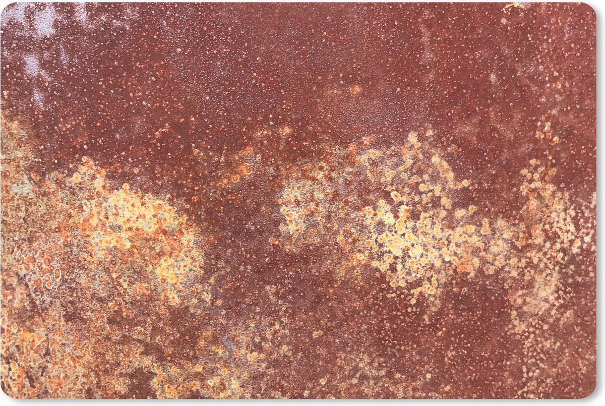 Muismat XXL 90x60 cm - Bureau onderlegger - Bureau mat Roest - Rood - Abstract - Bureaumat - Gaming mousepad xl - Bureaulegger groot - Computer deskmat