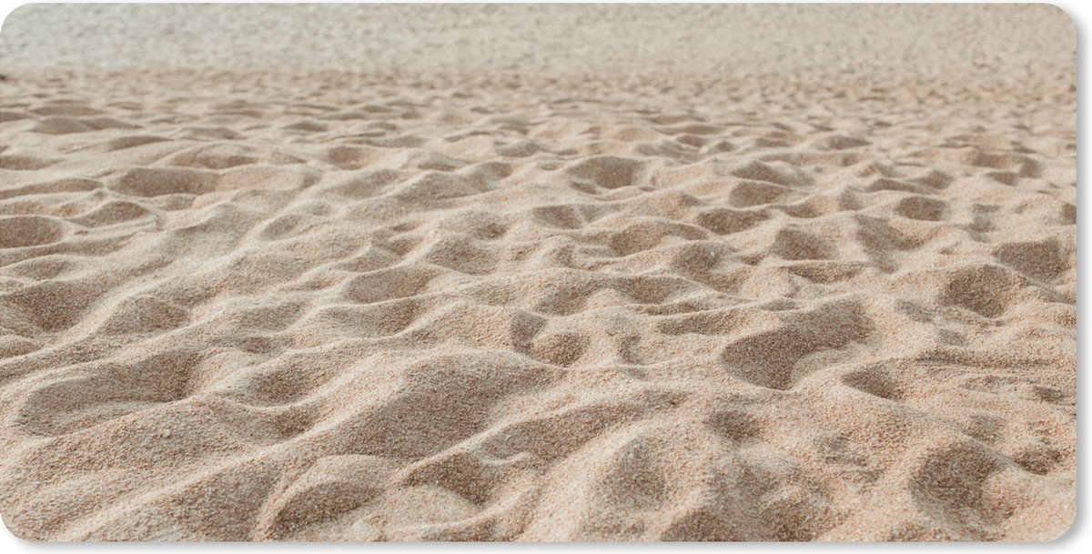 Muismat XXL 90x45 cm - Bureau onderlegger - Bureau mat Zomer - Zand - Strand - Bureaumat - Gaming mousepad xl - Bureaulegger groot - Computer deskmat