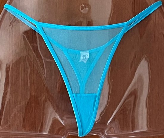 Pretty Polly Slip - V-Back - String - Small - Turquoise - 3 paar