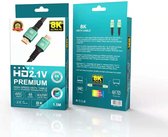 REZONIA Premium HDMI Kabel 2.1 - 1.5Meter - Ultra HD High Speed 8K (120HZ) -Ultra HD High Speed 4K (144HZ)