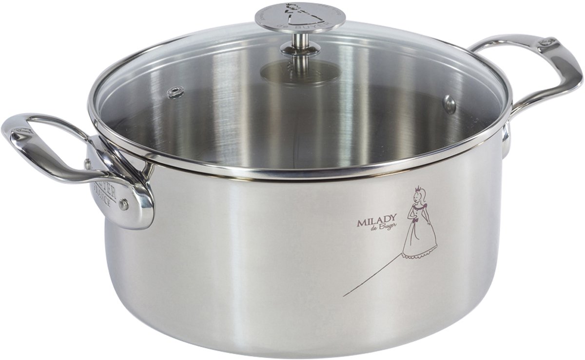 de Buyer 3427.24 steelpan 5,4 l Rond Roestvrijstaal
