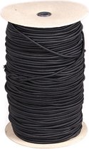 5 meter-Diameet 3mm-Zwart-Koordelastiek-Elastiek jas-Hobby elastiek-Elastiek rugzak-Tentstok elastiek.