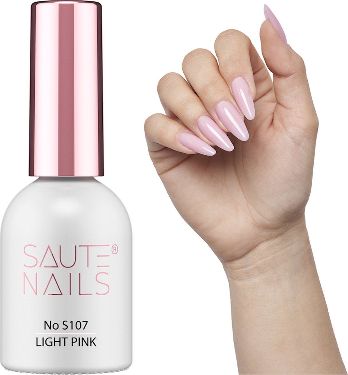 SAUTE Nails LichtRoze UV/LED Gellak 8ml. - S107 Light Pink