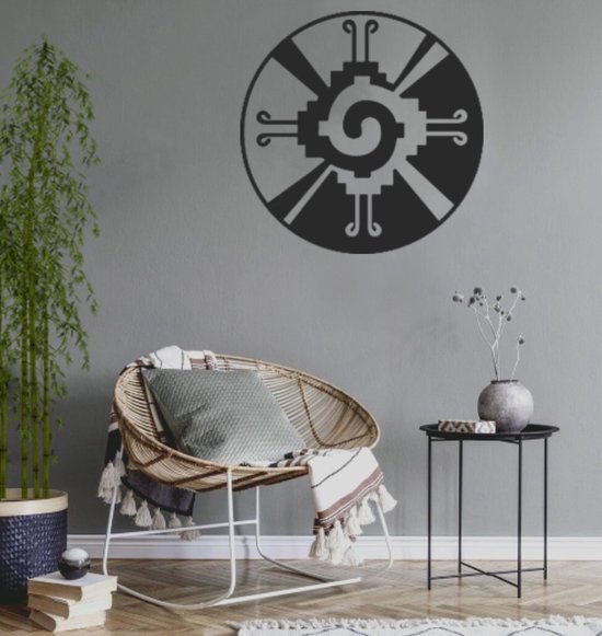 Groot symbole Maya - Hunab ku - Métal - Design Uniek - Qualité - 75cm de diamètre
