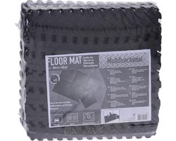 Fitness Puzzelmatten/ Vloermat/ Zwembadfolie - Zwembad tegels - Zwembad ondervloer - Tuin ondervloer - Tuintegels - Fitness mat - Fitness vloer rubber - 6x40cmx40cm