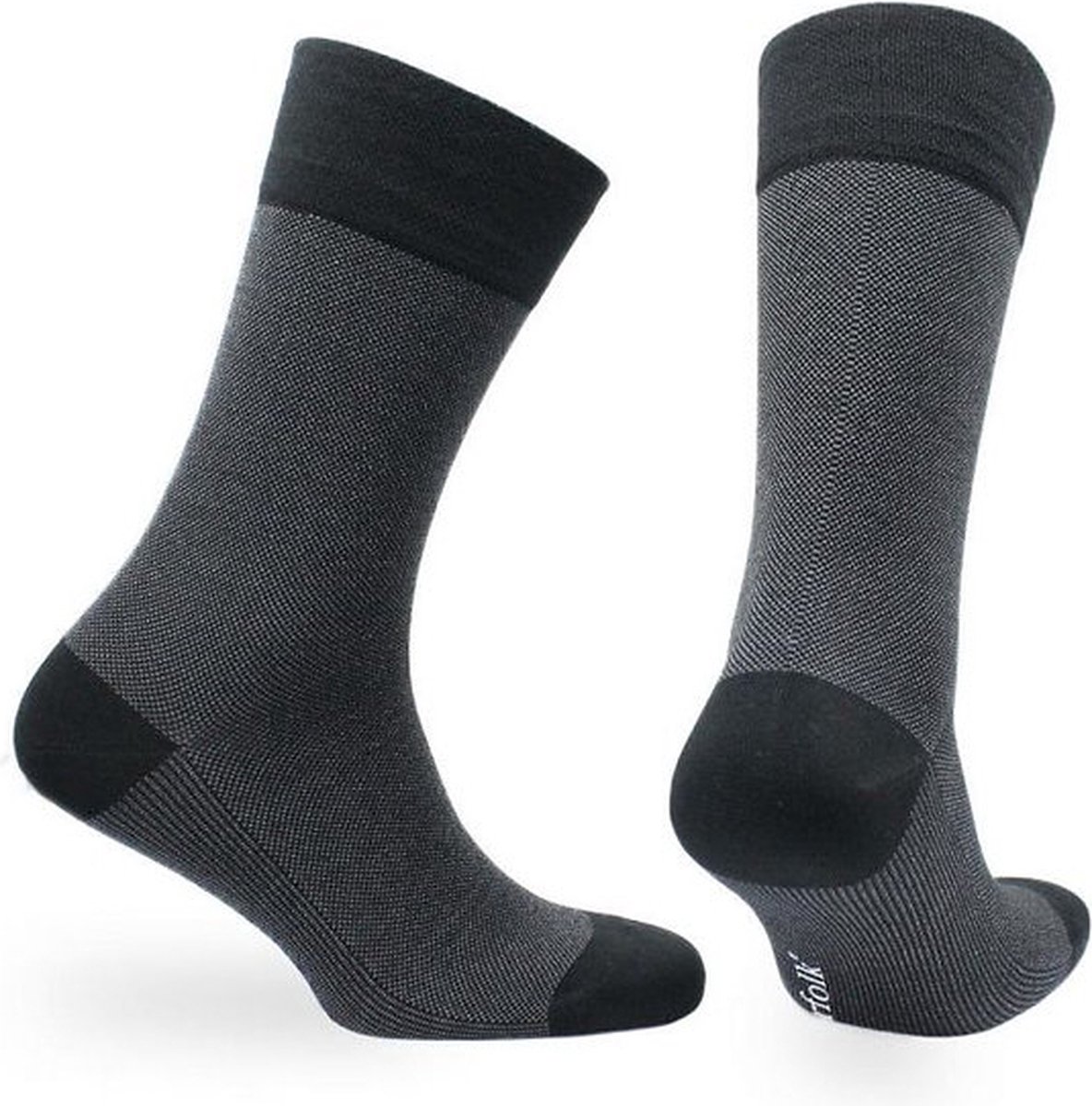 Norfolk - Klassiek Gemerceriseerd Katoen Heren sokken - Bamboe Herensokken - Zwart - 39-41 - Richmond