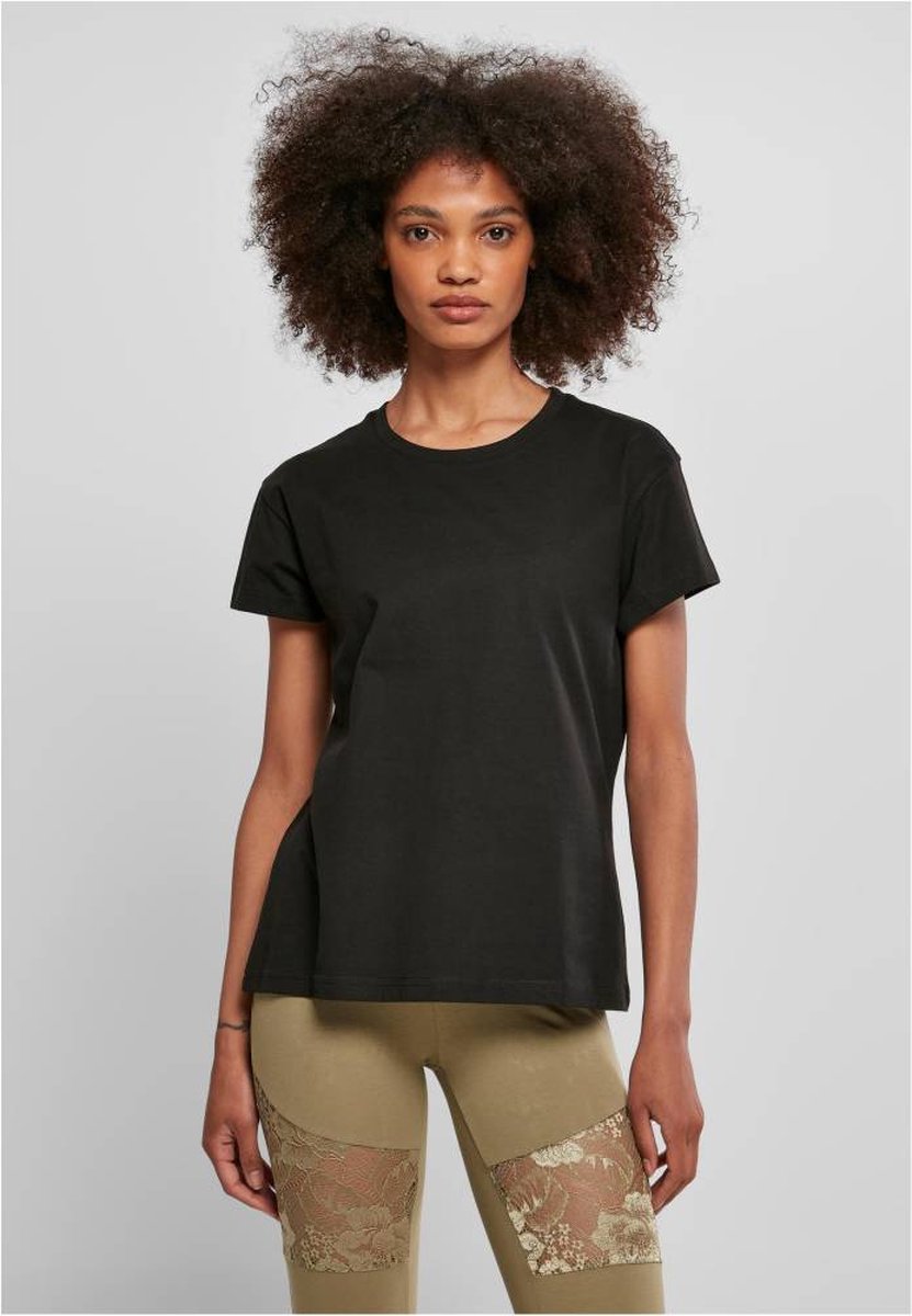 Urban Classics Dames Tshirt -XXL- Recycled Cotton Boxy Zwart