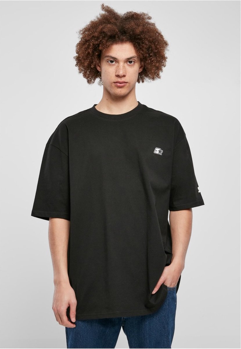 Starter Black Label - Essential Oversize Tee black Heren T-shirt - M - Zwart
