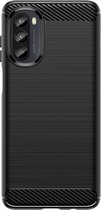 Cazy Motorola Moto G52 hoesje - Rugged TPU Case - zwart