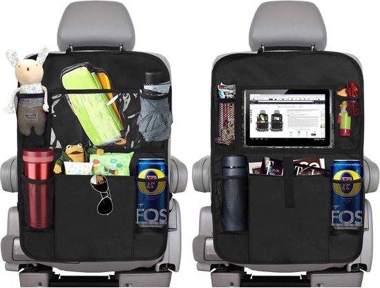 Luxe Autostoel Organizer - Auto Organizer met Tablethouder-Extra veel Opbergruimte - Geschikt voor baby en kinderen. Top Kwaliteit