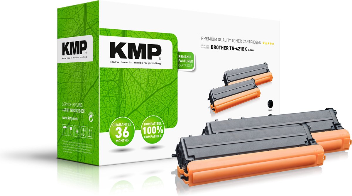KMP DOUBLEPACK B-T98D tonercartridge 2 stuk(s) Compatibel Zwart