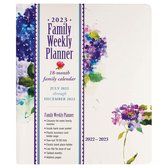 2023 Hydrangeas Family Weekly Planner (18-Months, July 2022 - December 2023)