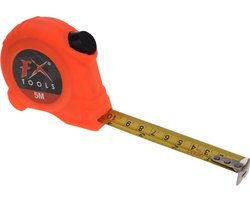 FX Tools Rolmaat - 5 meter - 25 mm - oranje - meetgereedschap