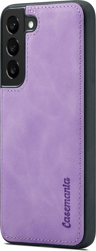 Coque Samsung Galaxy M23 Casemania Lilas Brillant - Etui Livre Magnétique 2 en 1