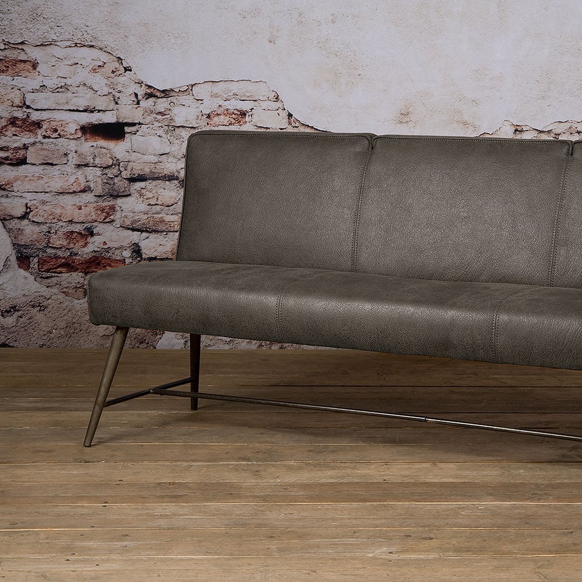 SIDD Belmonte bench 185 - fabric cherokee 1 grey