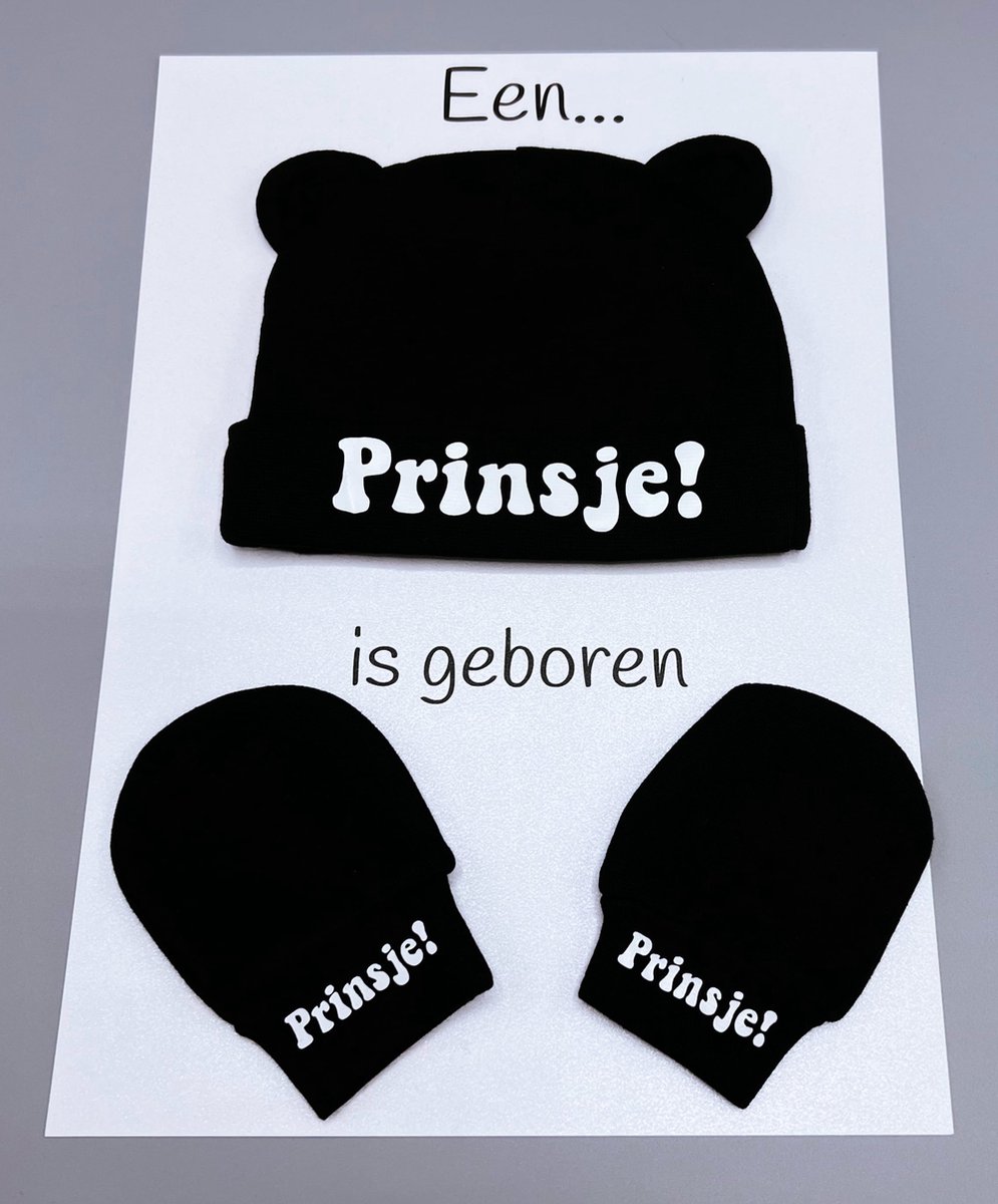 Goedkoopste kraamcadeau brievenbus - baby muts - baby handschoenen - rechtstreekse verzending - geboorte - prinsje