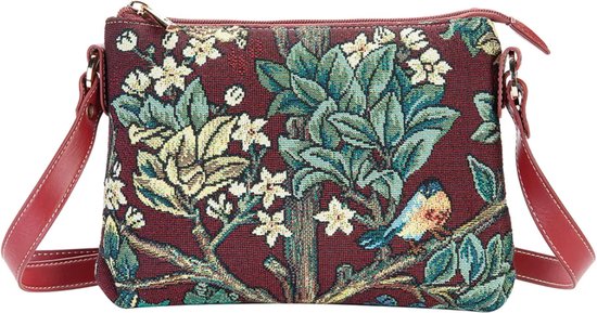 Sac bandoulière - Art - Arbre de Life Rouge - William Morris