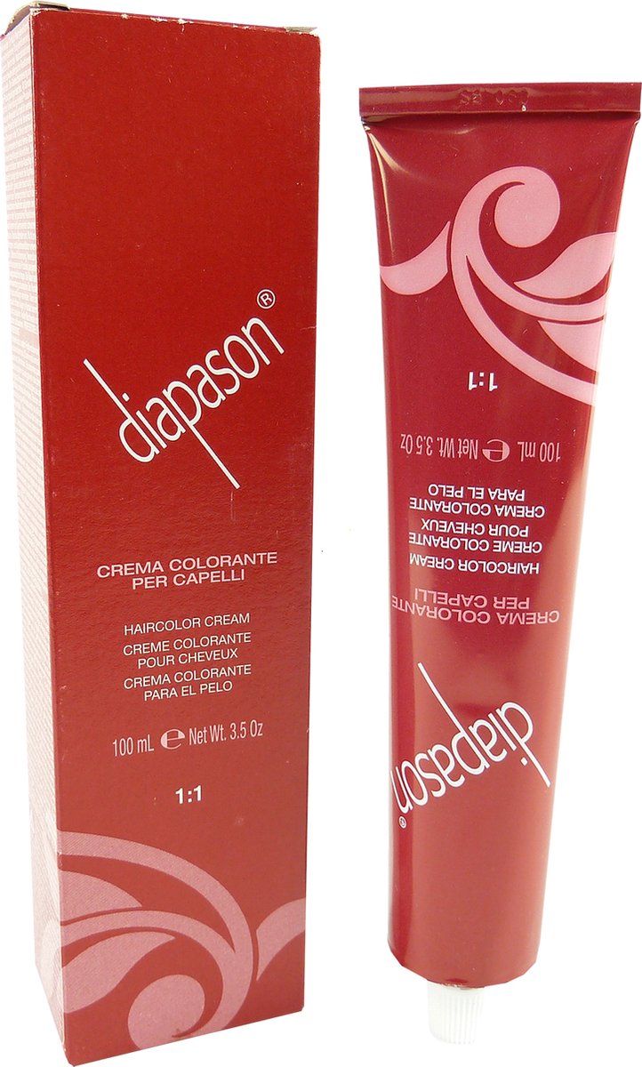 Lisap Diapason Professionale  Haarkleuring Creme Permanent 100ml - 03/85 Violet Red / Rot Violett