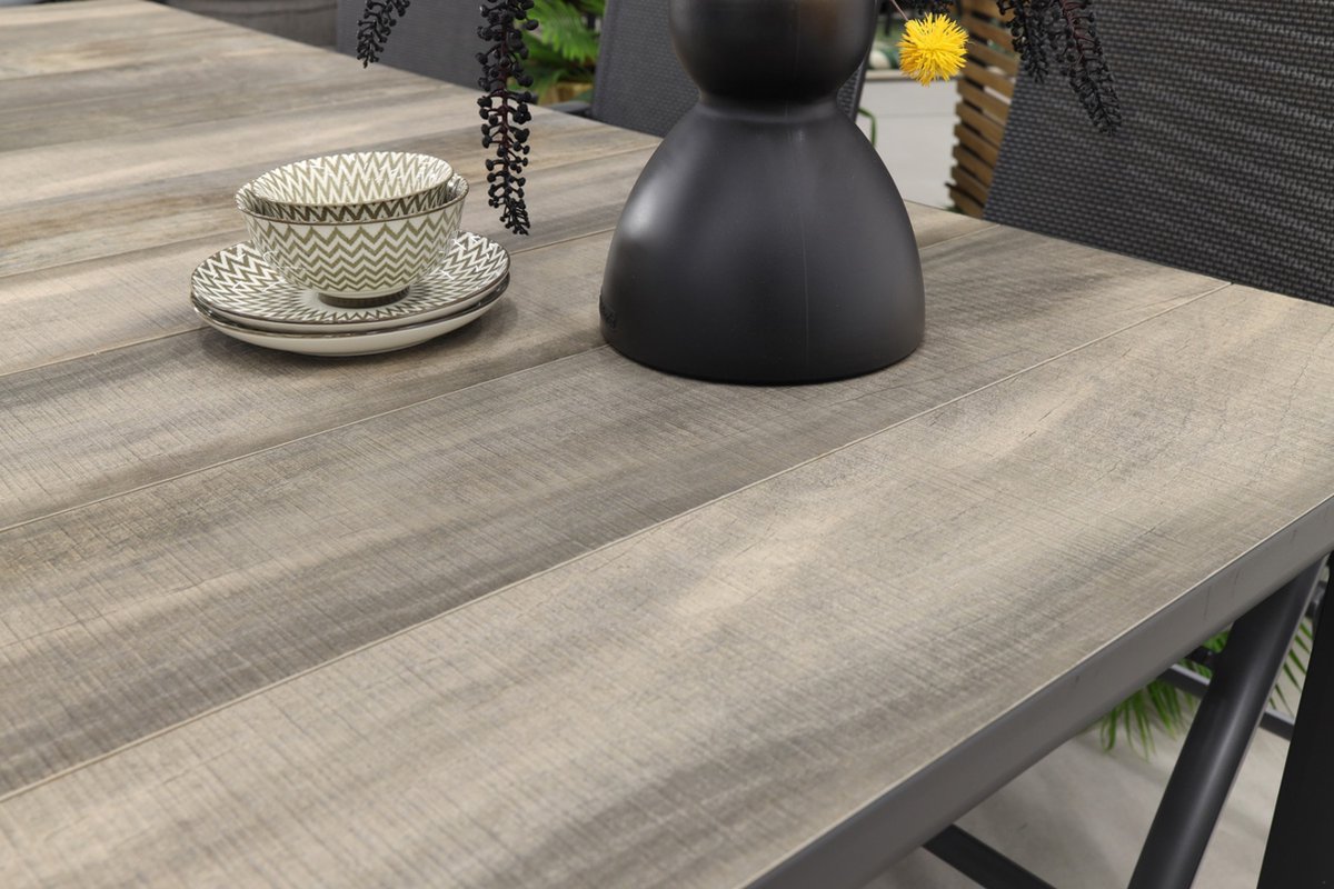 Hartman Napoli/Kings adjustable garden dining set anthracite - 220x100 cm