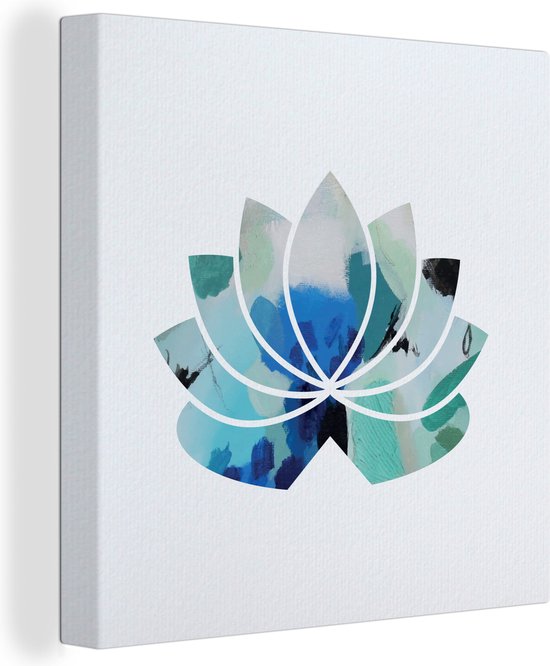 Tableau Fleurs De Lotus Sur Toile 40x60 Cm Encadré – Décoration Murale Pour Salon, Chambre Ou Bureau (blanc) - 4