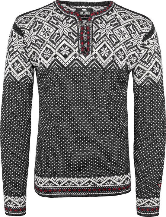 Red Bridge gebreide trui voor heren, Noorse trui, slimfit, Plait Reindeer, blauw, M