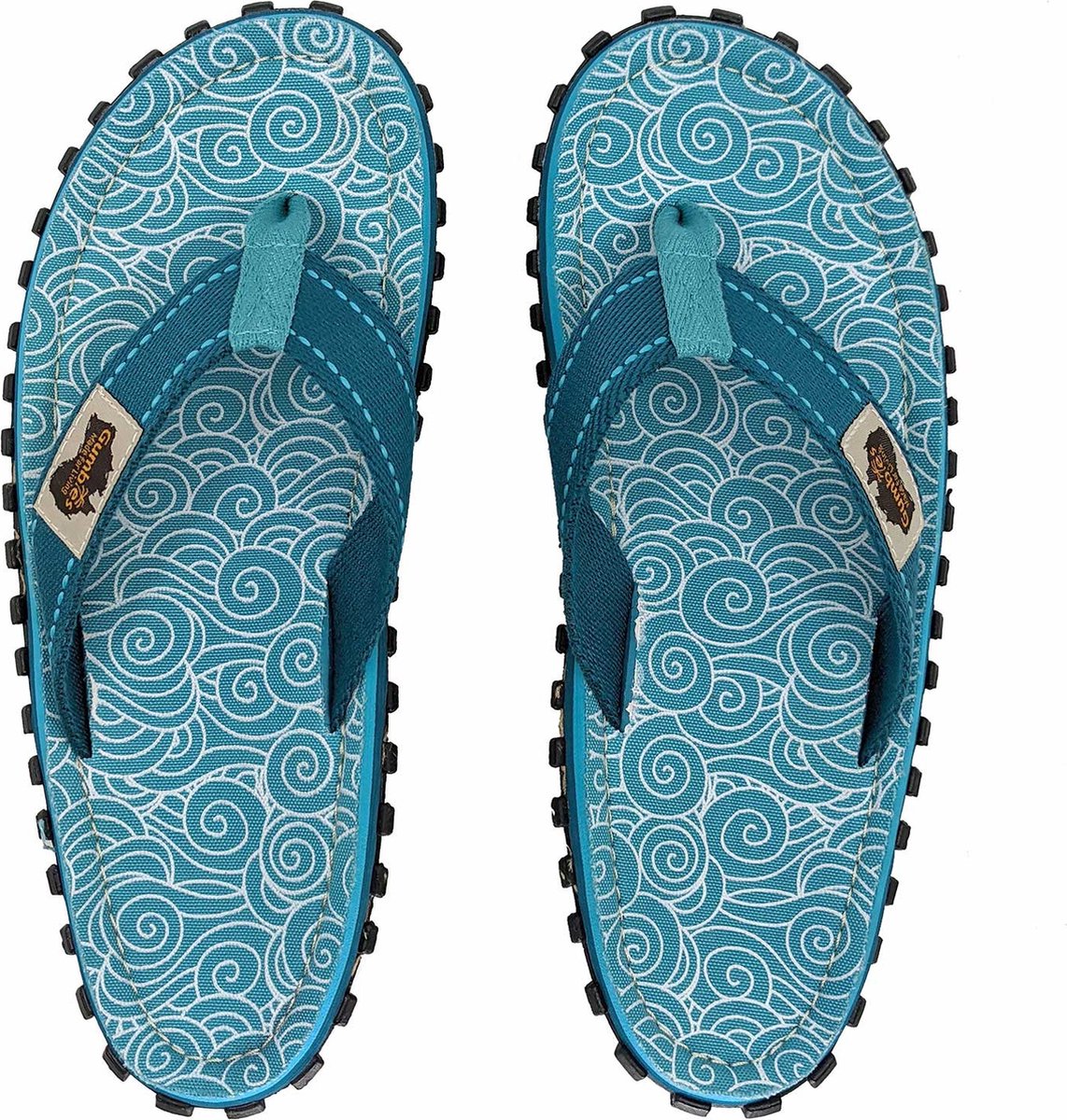 Islander Flip-Flop - Turquoise Swirls [UK 3 | EU 36]