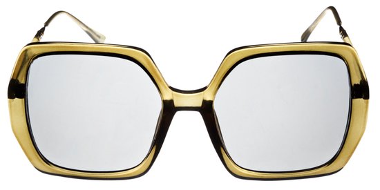 Icon Eyewear Zonnebril DEBORAH - Olijf Groen montuur - Lichtgrijze glazen