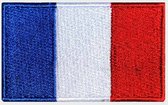 Franse Vlag - Strijkpatch - Strijkapplicatie - Strijkembleem - Badge