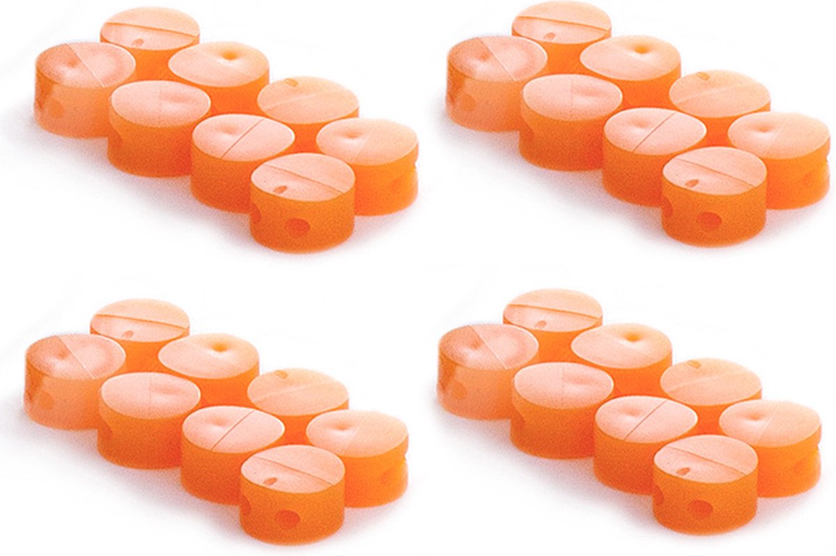 Plombeerzegels oranje | 200 stuks | Ø9mm