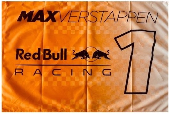 Max Verstappen Vlag Oranje #1 - Formule 1 - Red Bull Racing Vlag - | bol.com